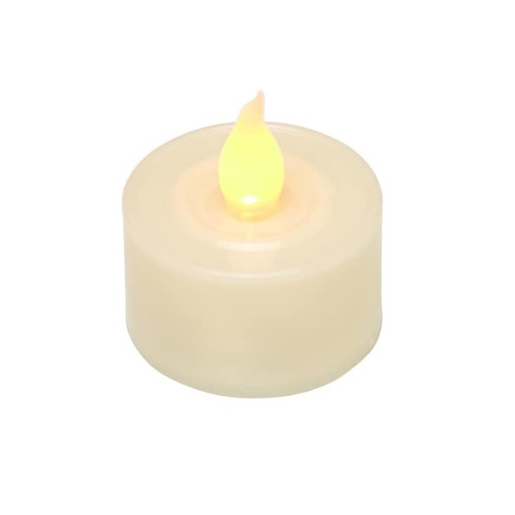 GE StayBright LED Flickering 12 Tea Light Flameless Candles Weddings Luminarias - Picture 6 of 8